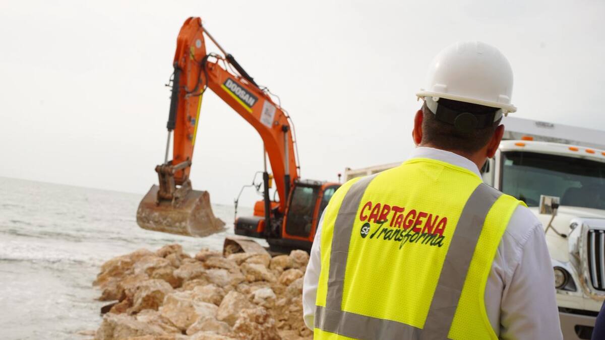 Alcalde Dumek Turbay dio inicio a obras del Malecón del Mar en Cartagena