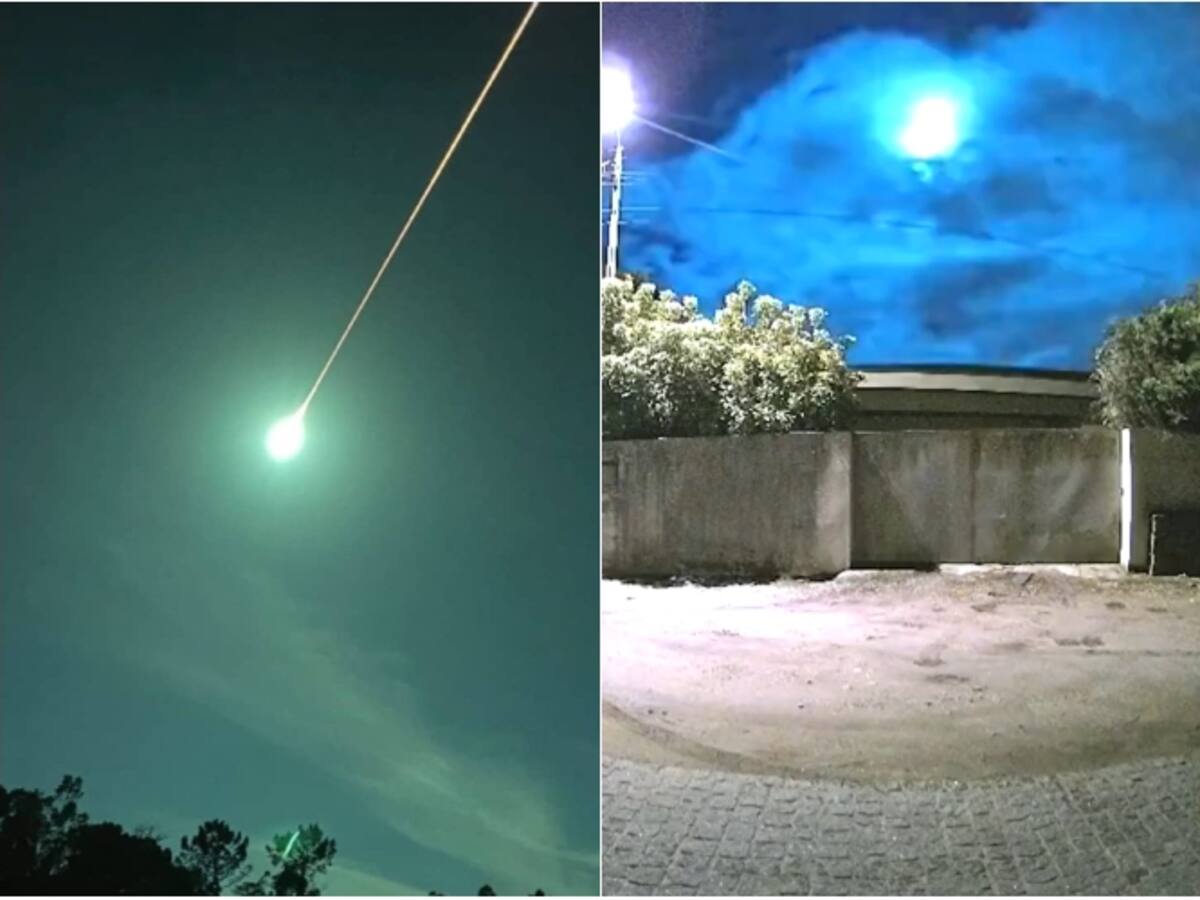 VIDEO | Enorme bola de fuego “verde” atravesó los cielos de España y Portugal: esto se sabe