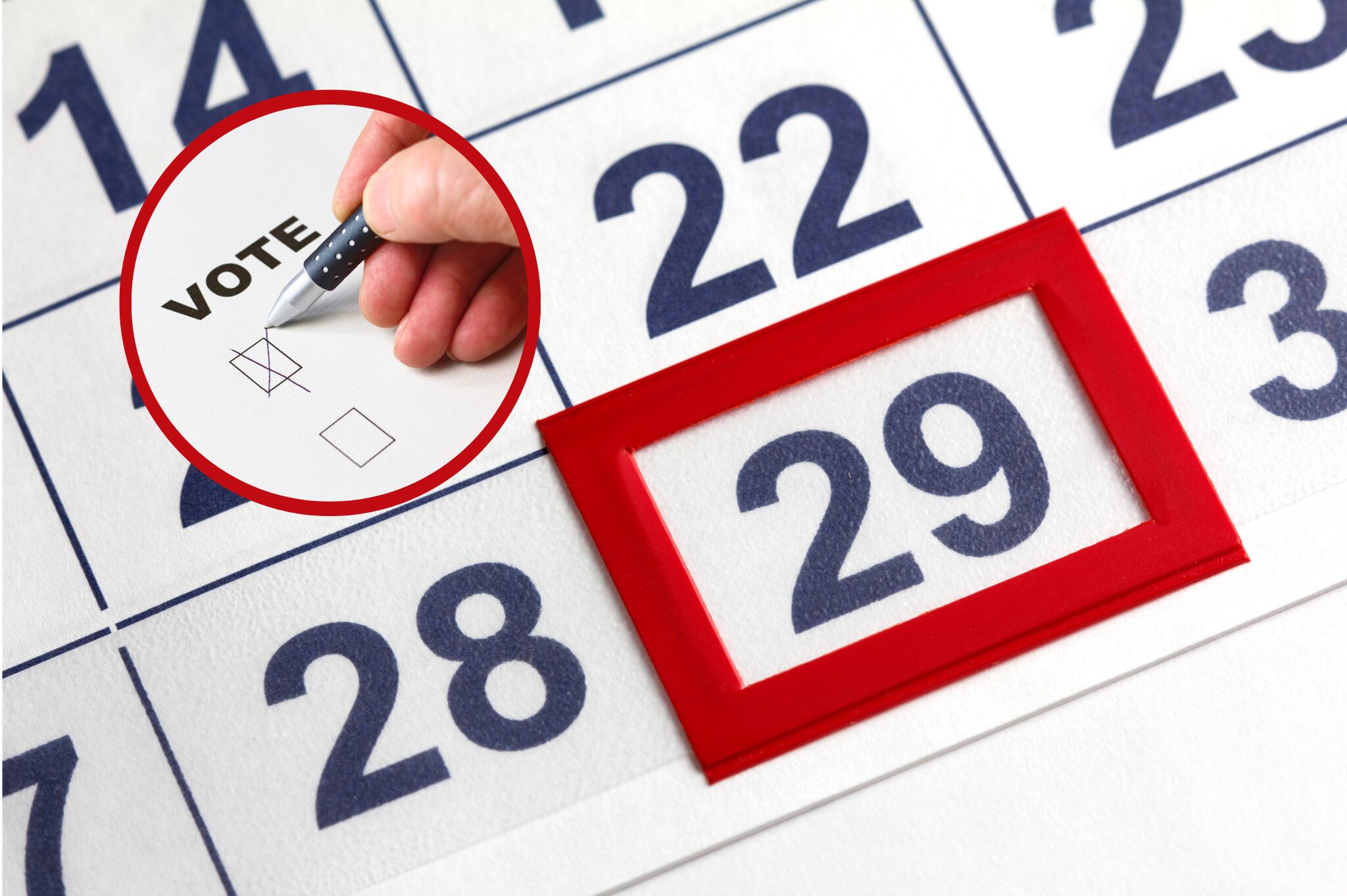 Calendario con día 29 / Getty