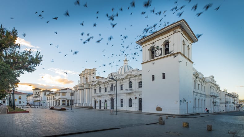 Catedral Basílica Nuestra señora de la Asunción de Popayán, Colombia. Foto Antoine Barthelemy.