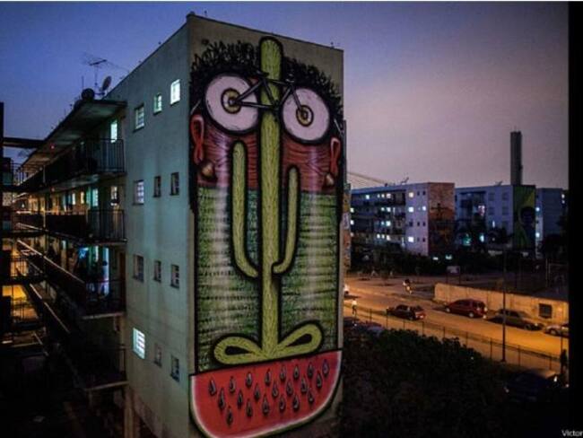 En la imagen, una pared del edificio Parque do Gato. Con el apoyo de las autoridades, esperan que el grafiti permanezca intacto por más tiempo.