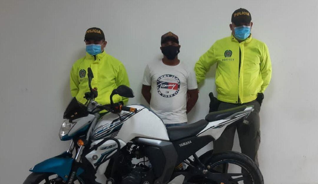 La motocicleta había sido robada en Barranquilla el 13 de agosto