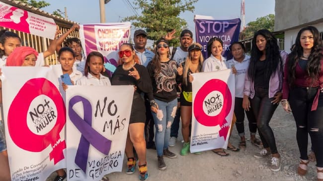 Artistas que lideran la iniciativa Libérate