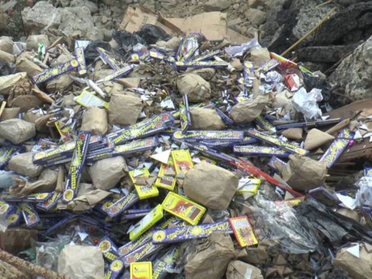 600 kilogramos de pólvora fueron destruidos en Pereira