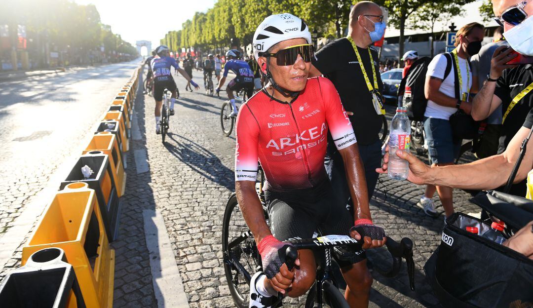 Nairo Quintana tras terminar su participación en su noveno Tour de Francia.