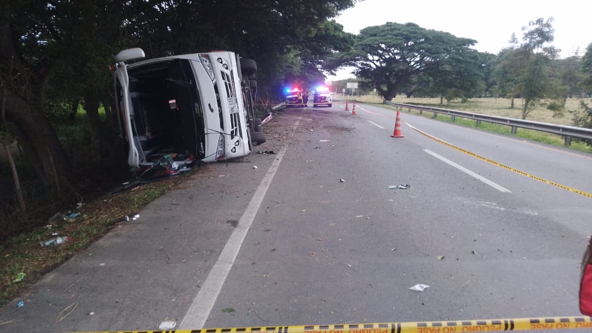 25 personas heridas y una fallecida deja accidente en el departamento del Valle del Cauca