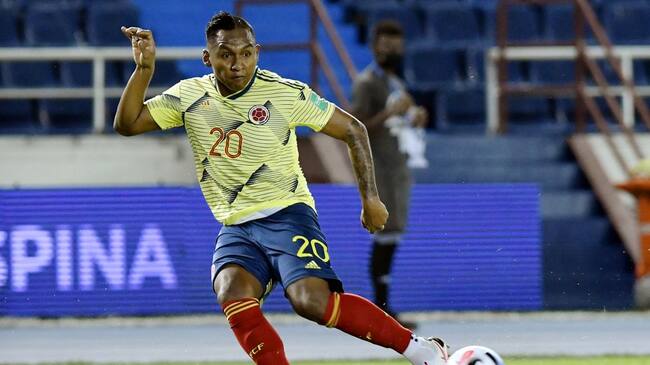 Alfredo Morelos con la Selección Colombia