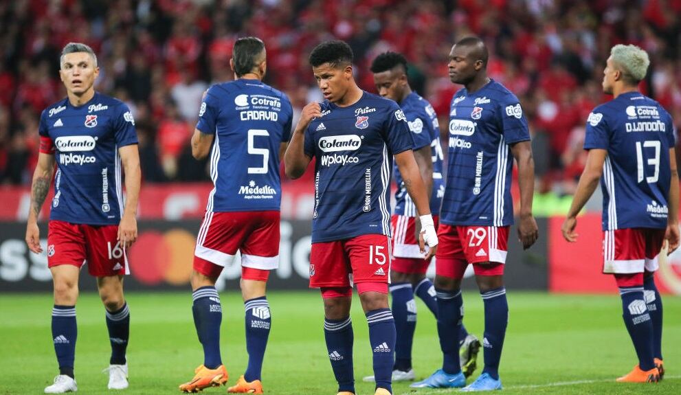 Independiente Medellín luego de caer eliminado de la Copa Libertadores (Photo by Fernando Alves/Getty Images)