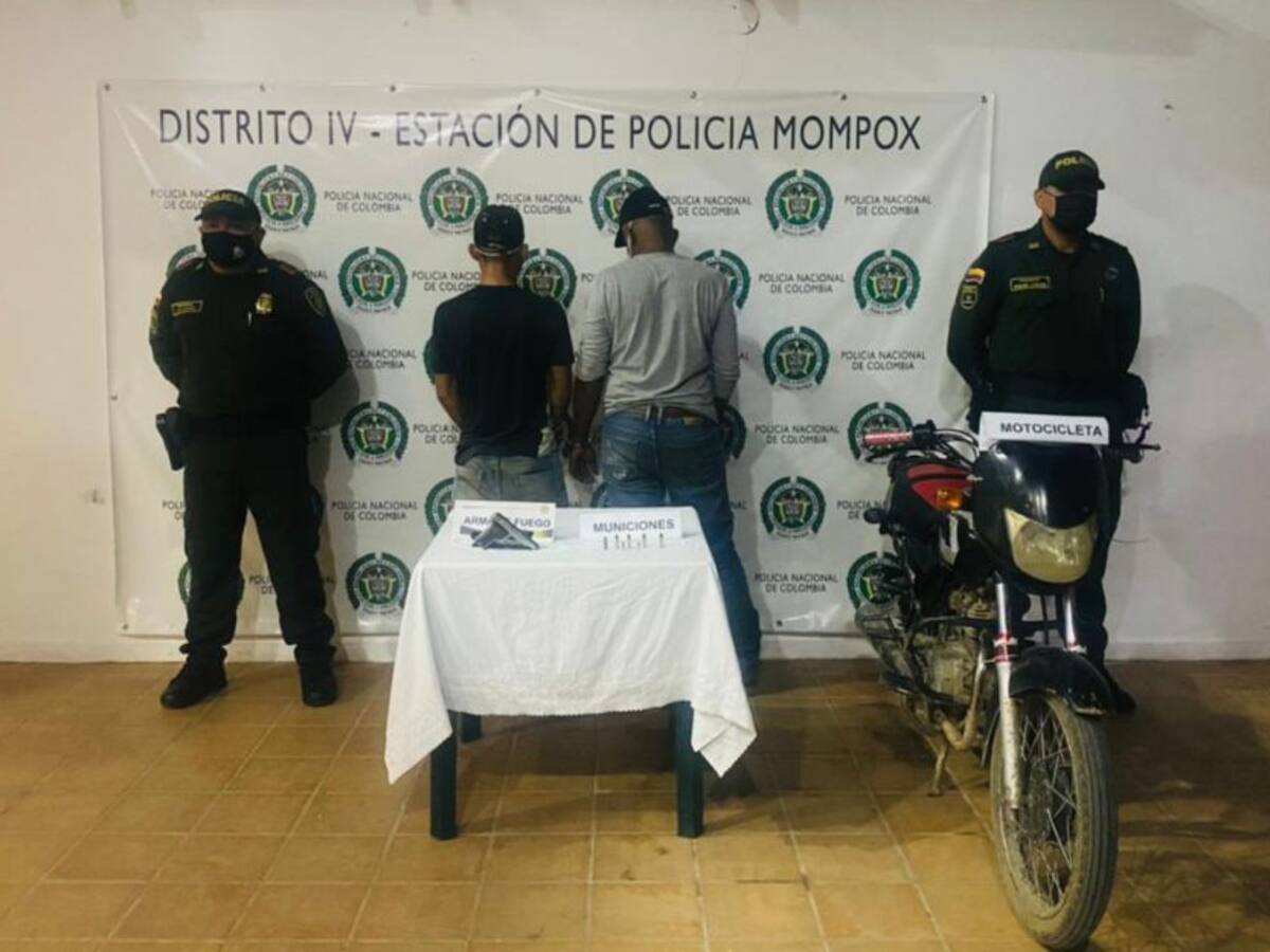 A la cárcel dos presuntos asaltantes capturados en el sur de Bolívar