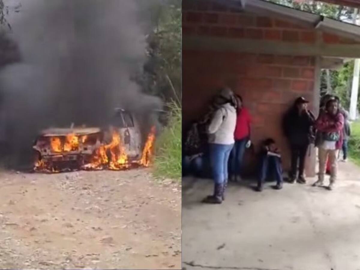 Más de 100 familias confinadas dejaron combates entre Ejército y disidencias en el norte del Cauca