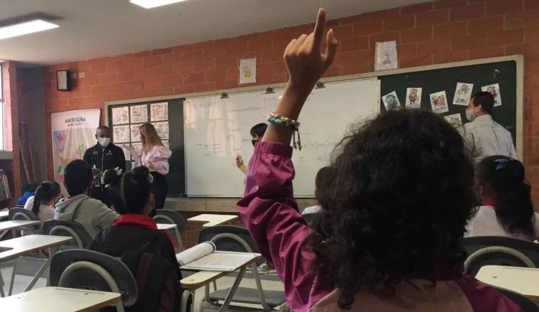 Aula de clases en Antioquia