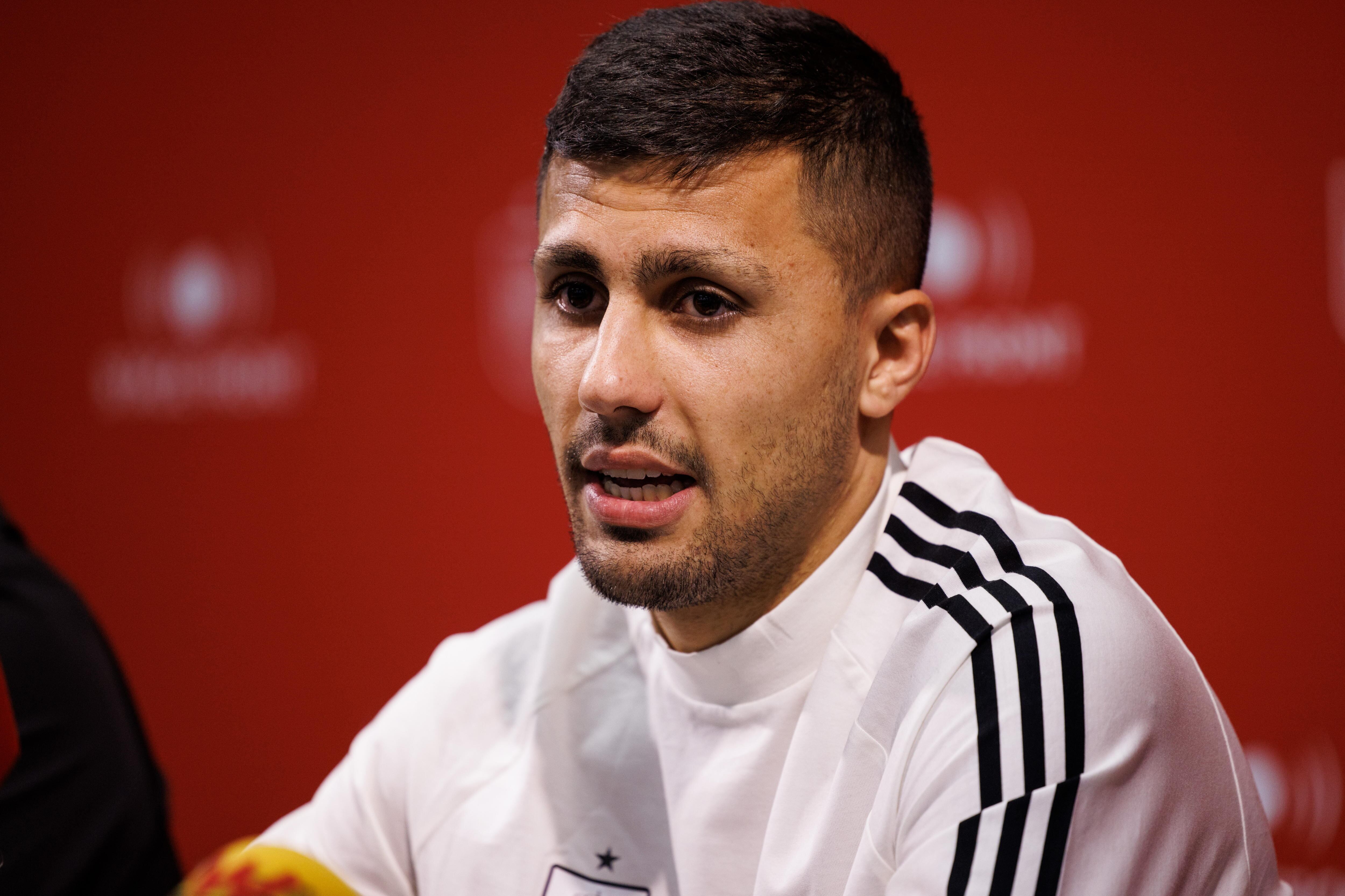 Rodri, volante español del Manchester City. EFE/EPA/TOLGA AKMEN