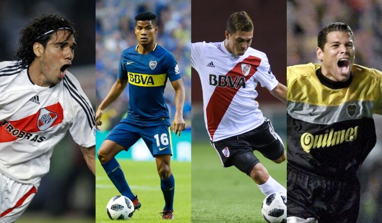 Falcao García, Wilmar Barrios, Juan Fernando Quintero y Óscar Córdoba.