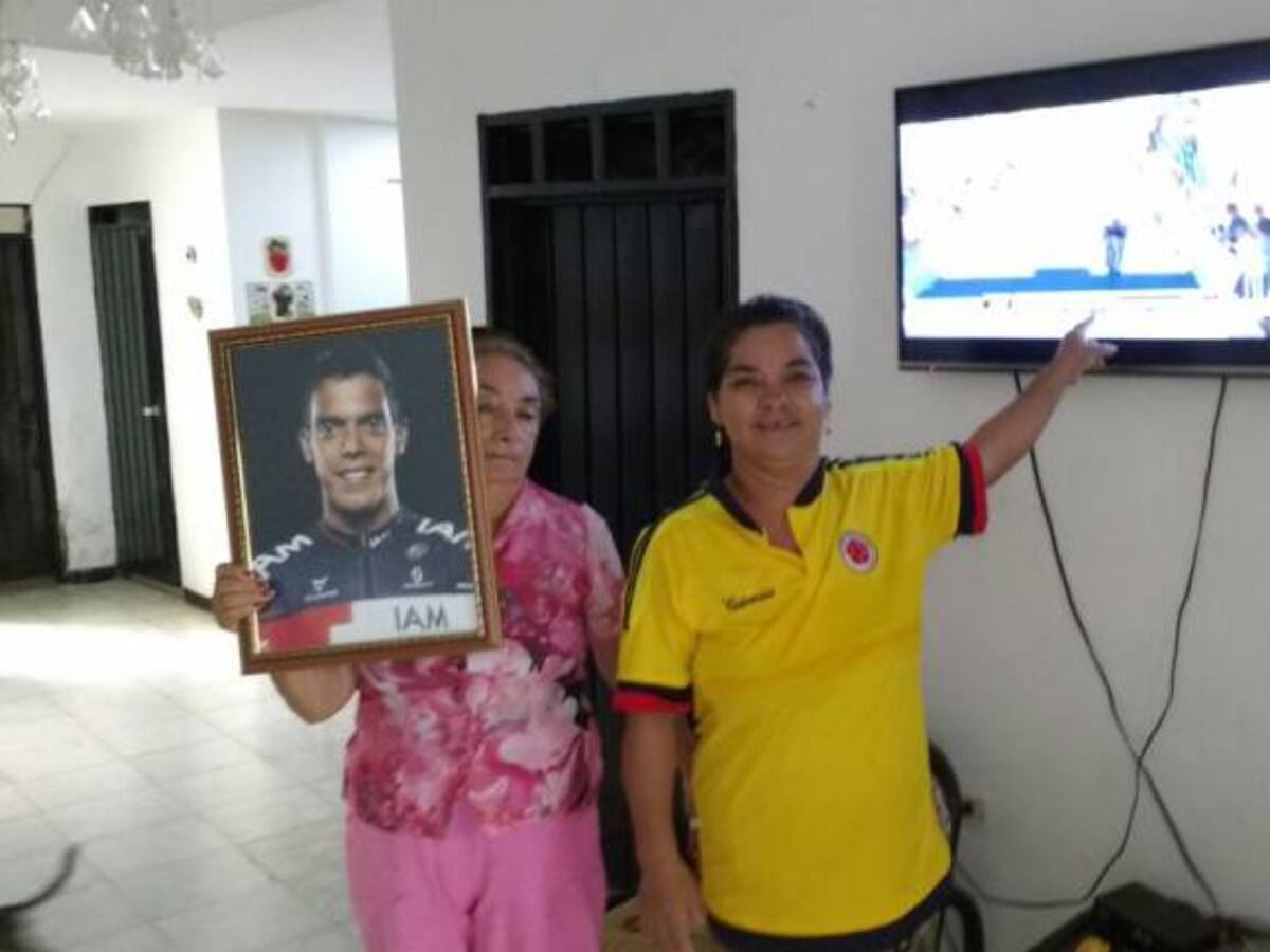 Familia de Jarlinson Pantano sigue celebrando segundo lugar en Tour de Francia