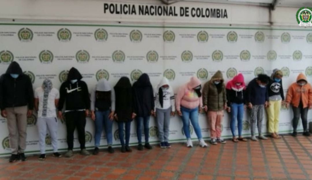 Presuntos extorsionistas en Risaralda.