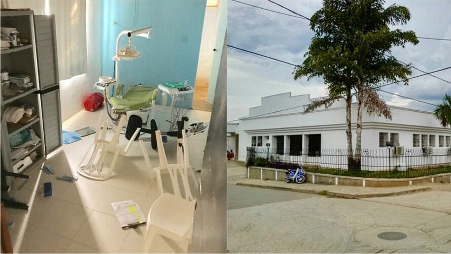 Hospitales de Clemencia (der) y San Juan Nepomuceno. Foto: Prensa Gobernación de Bolívar