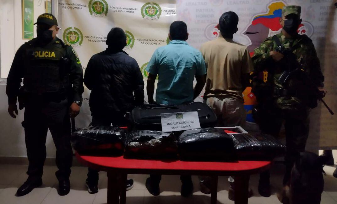 El estupefaciente provenía del departamento del Cauca.