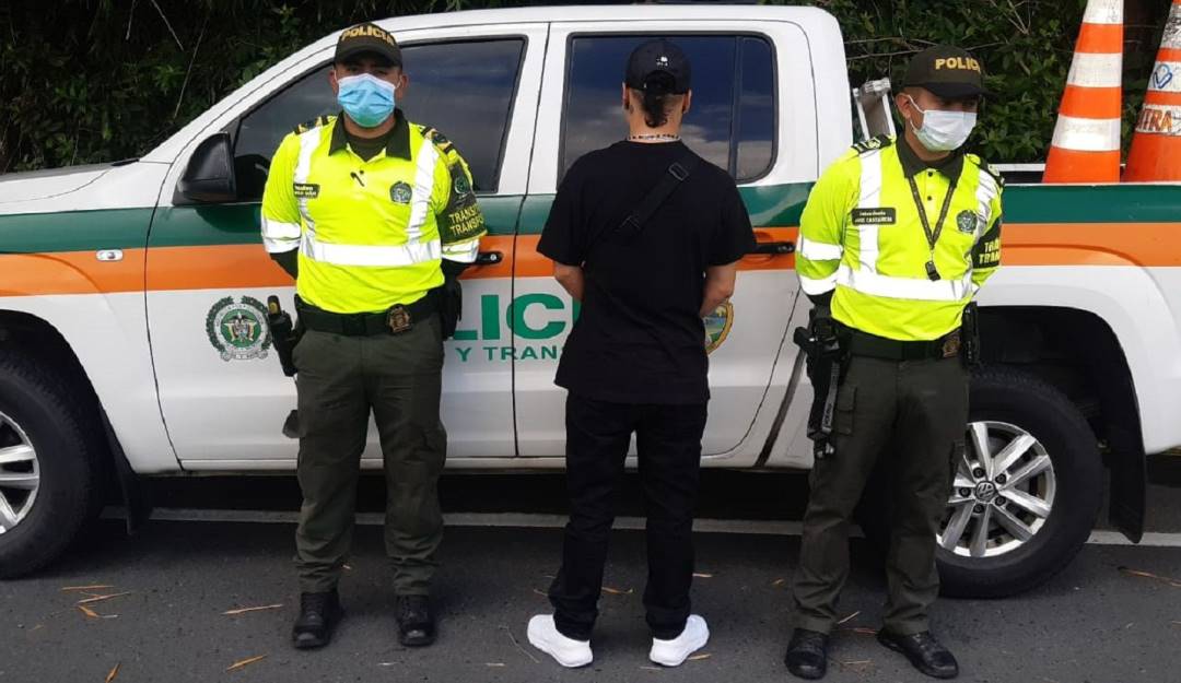 Capturaron a uno de los más buscados de Pereira. Crédito: Policía Metropolitana de Manizales.