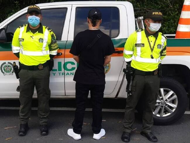 Capturaron a uno de los más buscados de Pereira. Crédito: Policía Metropolitana de Manizales.