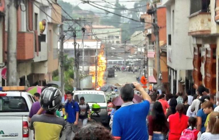 Incendio en el municipio de Caldas, Antioquia 