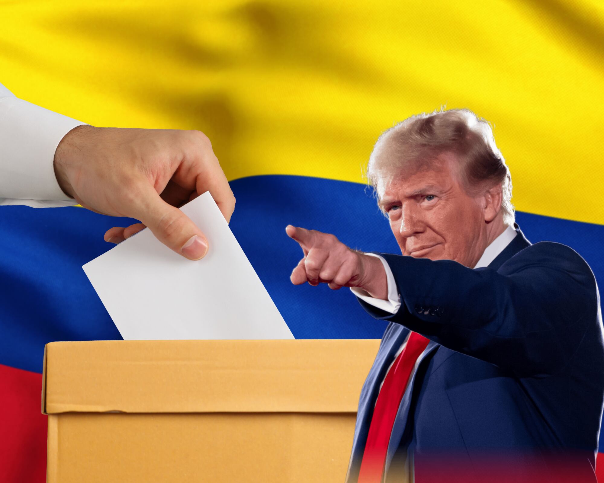 Donald Trump reiteró que la elección del 21 de junio es definitiva para la relación bilateral entre Colombia y Estados Unidos.
(Foto: Caracol Radio / Getty)