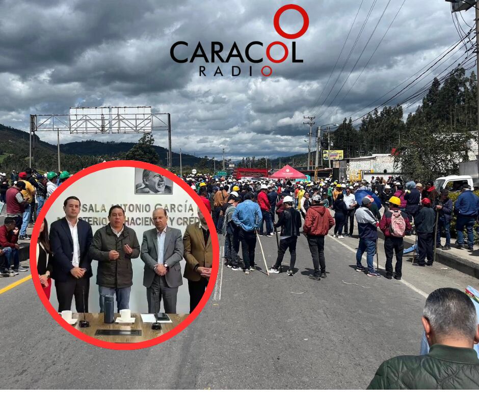 Gobernador de Boyacá y Ministro de Hacienda acuerdan nuevo giro de $9.000 millones para saldar deuda con mineros