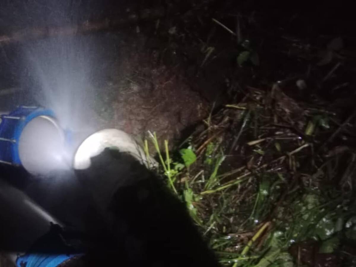 Por derrumbe, 40.000 habitantes de Montenegro, Quindío están sin servicio de agua