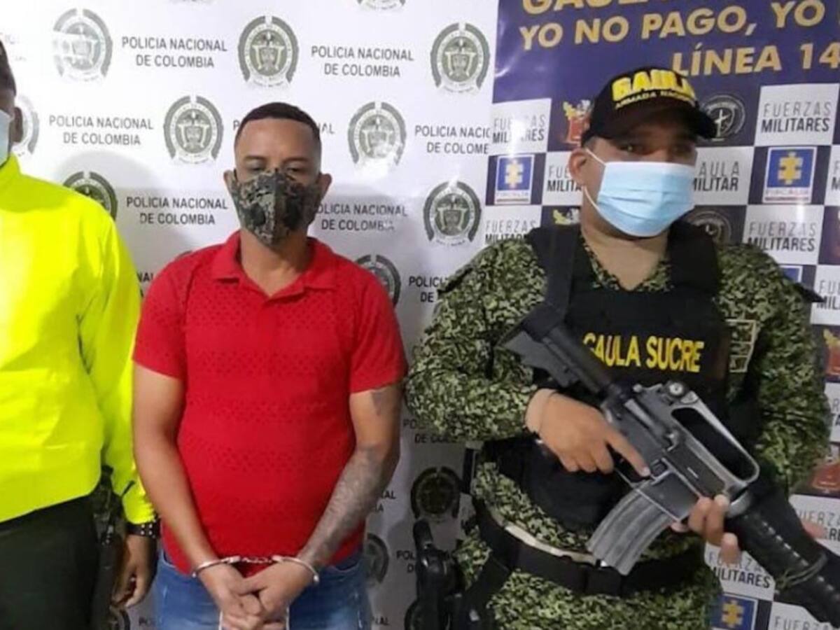 Cae presunto instructor militar y político del Clan del Golfo en Sucre