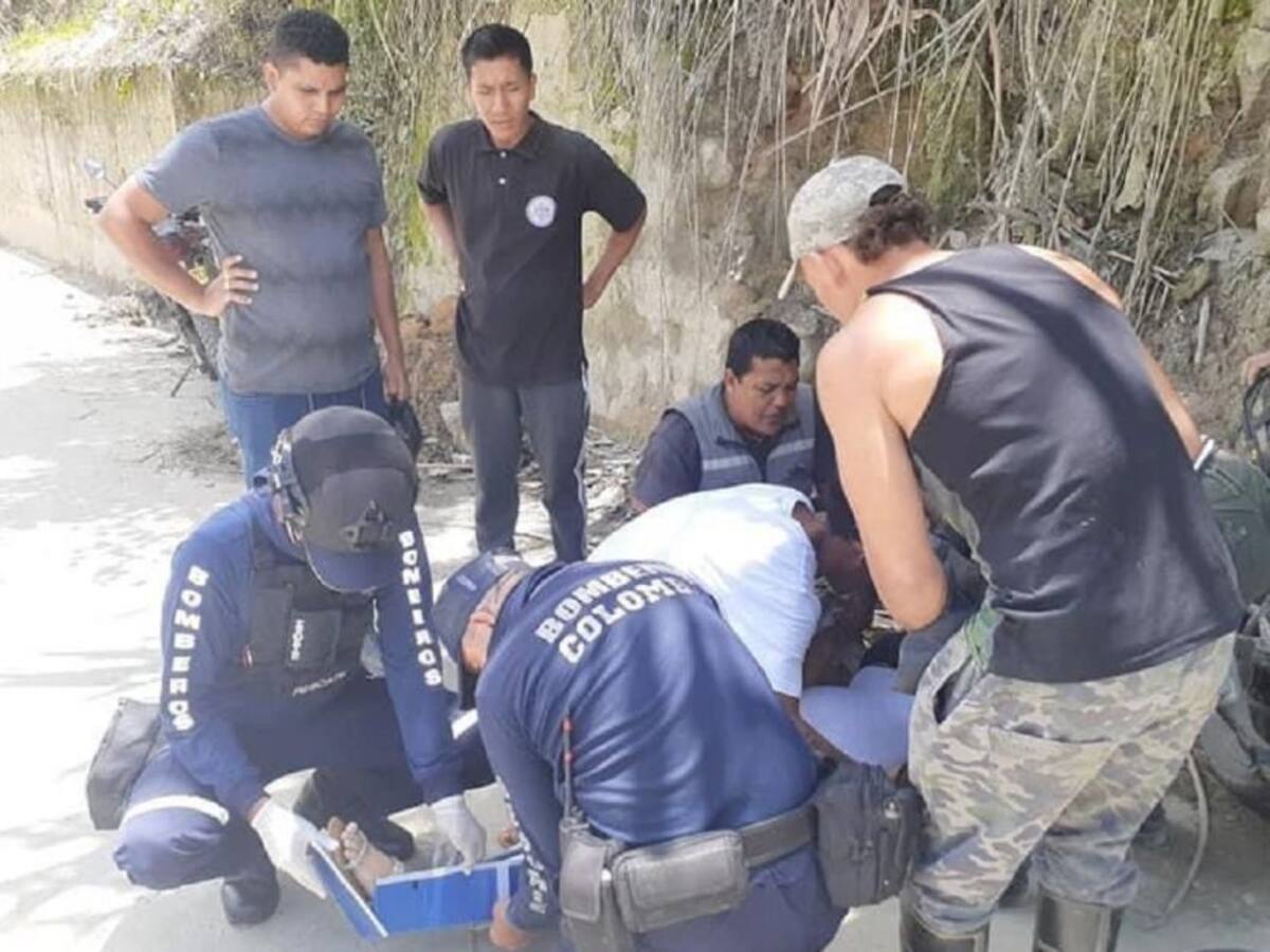 Dos menores de edad sufrieron grave accidente en Marmato, Caldas