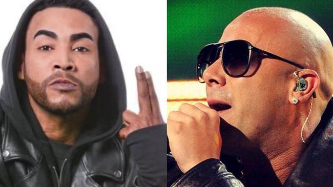 De izquierda a derecha. Don Omar y Wisin
