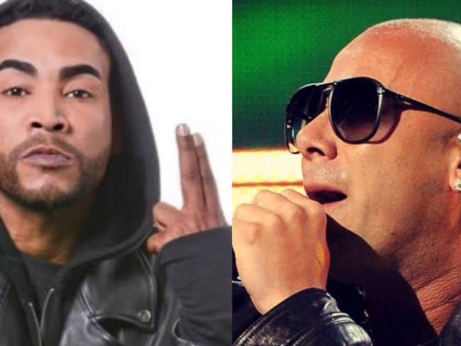 De izquierda a derecha. Don Omar y Wisin