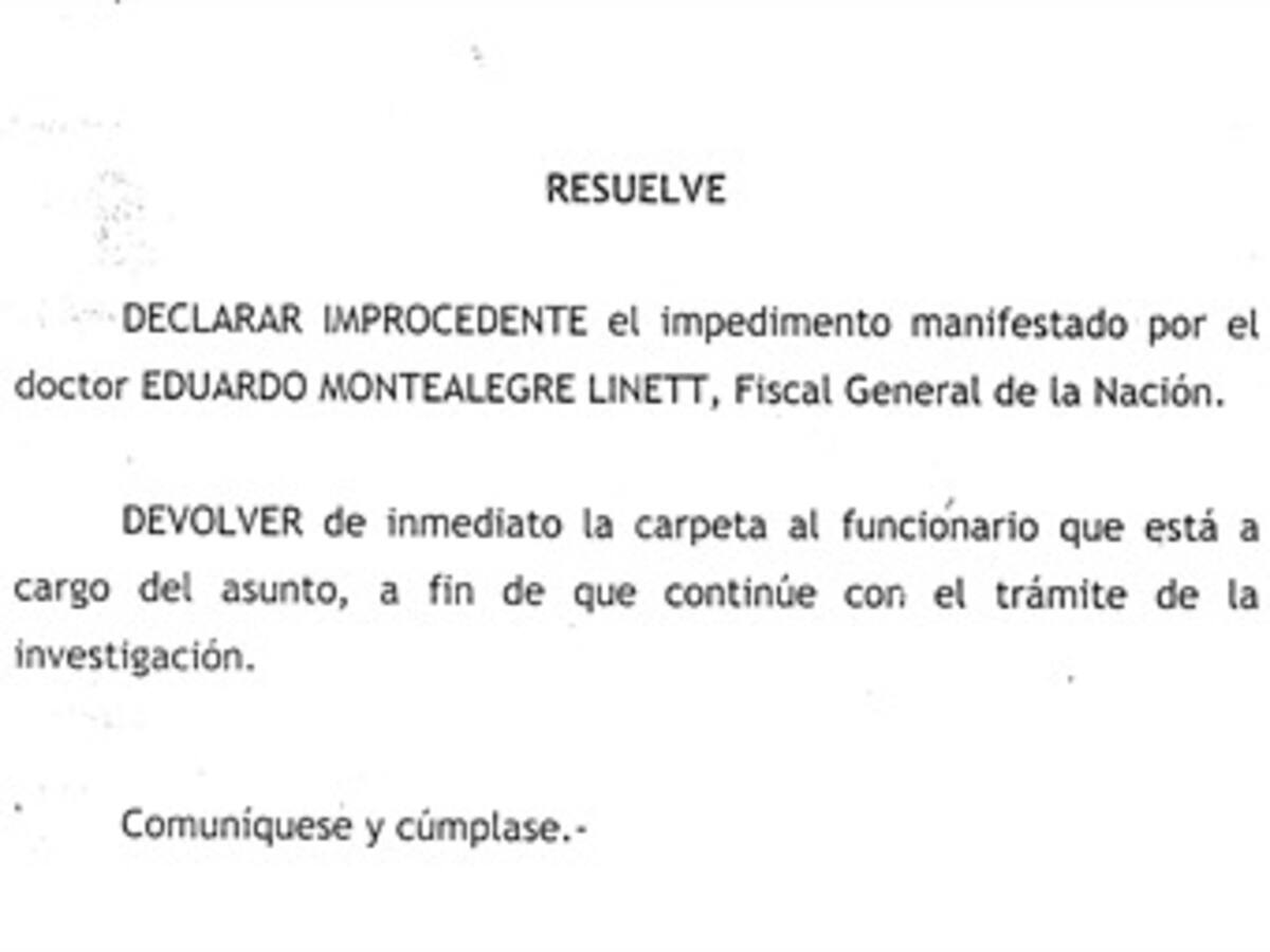 Corte Suprema rechaza impedimento del fiscal general en caso Saludcoop