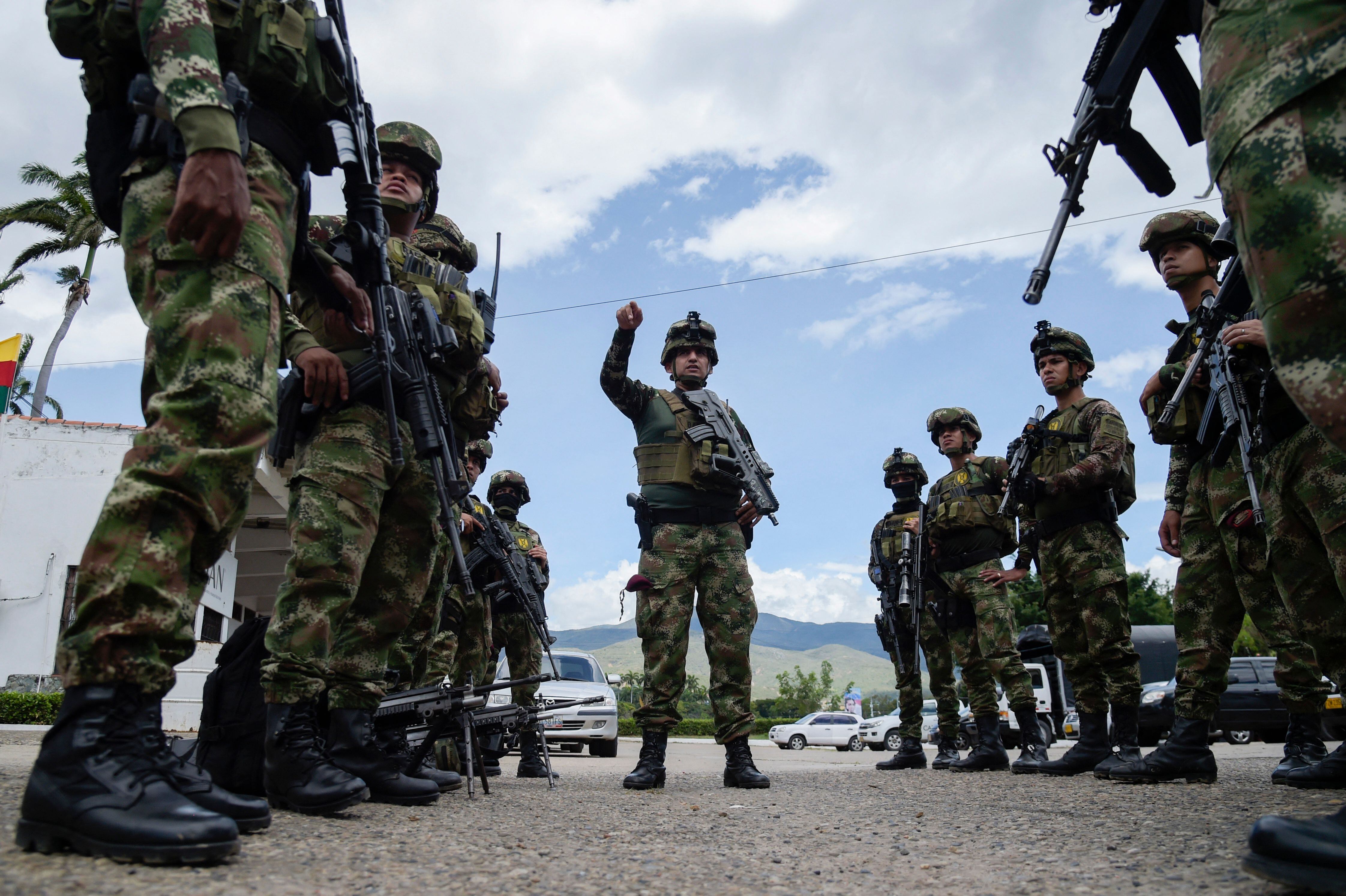 Soldados colombianos. Vía Getty Images