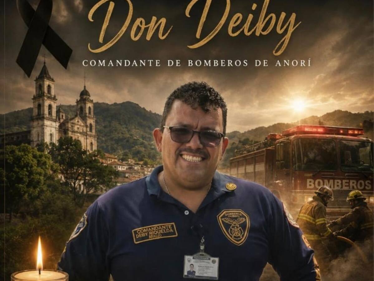 Autoridades ofrecen $100 millones para esclarecer asesinato del comandante de bomberos de Anorí