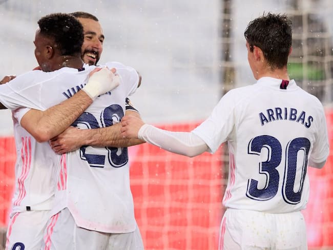Real Madrid en su triunfo ante el Eibar