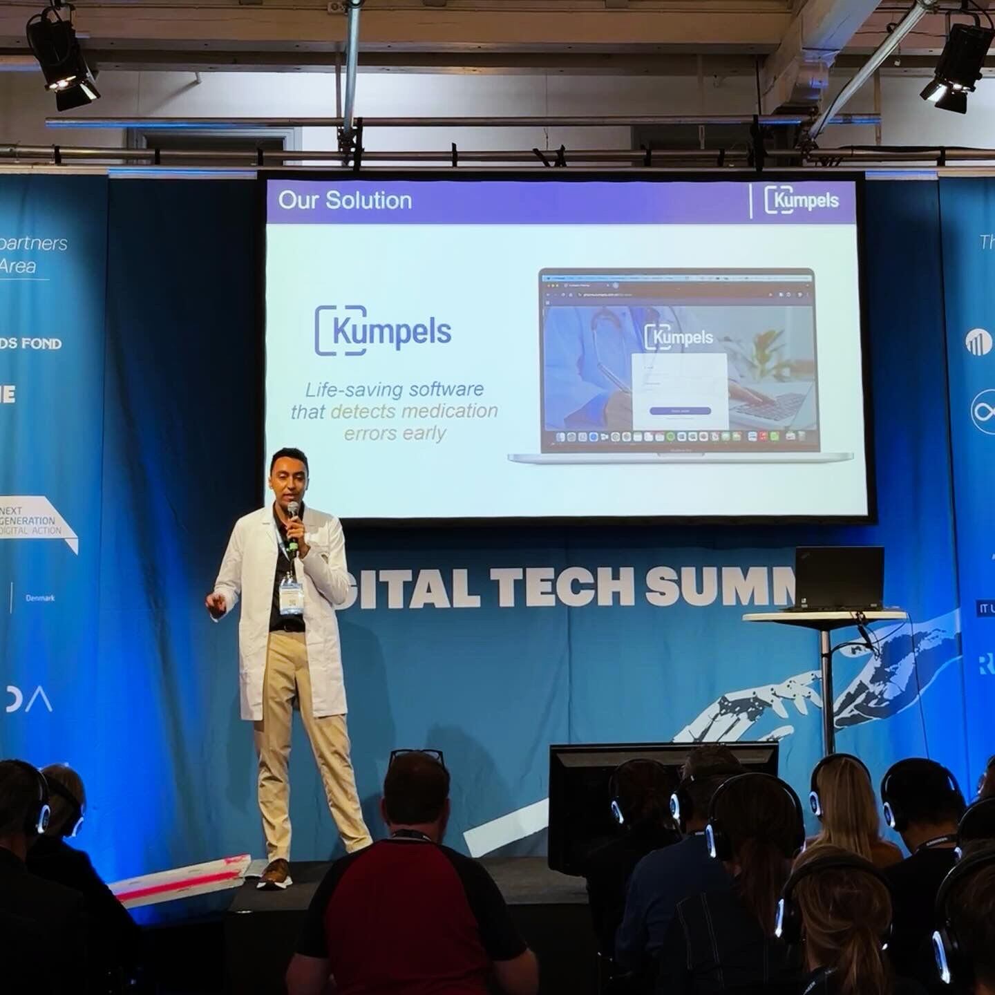 Kumpels Pharma en el Digital Tech Summit en Dinamarca en Noviembre de 2024. | Foto: Kevin Castañeda