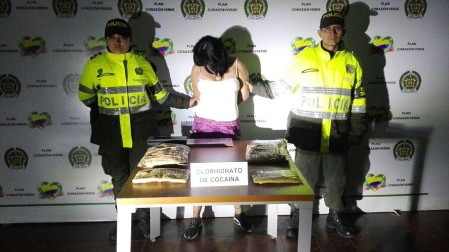 Tráfico de droga en Popayán. Foto: Cortesía: Policía Nacional
