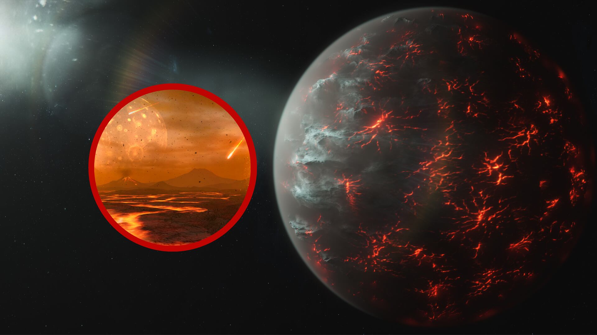 Imagen de referencia exoplanetas de lava. Foto: Getty Images.