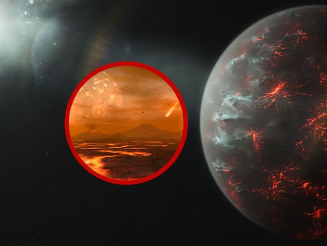 Imagen de referencia exoplanetas de lava. Foto: Getty Images.