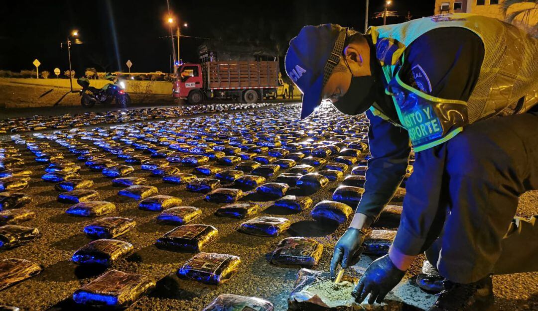 Incautación de marihuana en vías del país