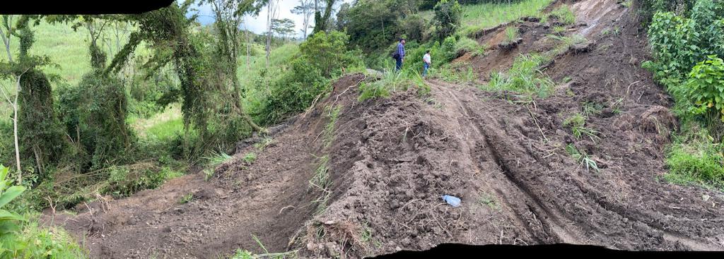Derrumbes en Togüí / Cortesía: Alcaldía de  Togüí.