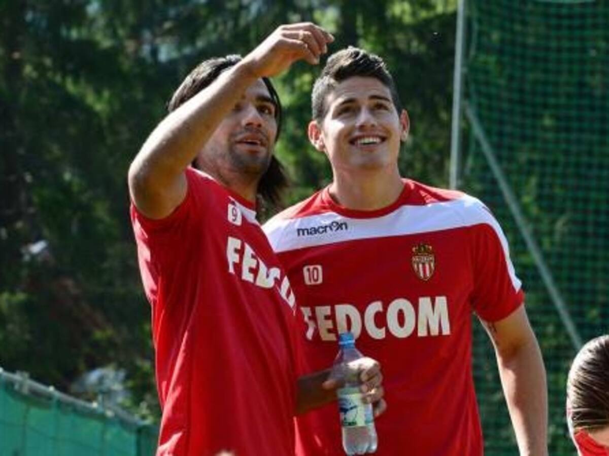 James y Falcao acaparan las miradas en el entrenamiento del AS Mónaco