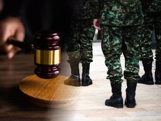 Imagen de referencia de militares y judticia 