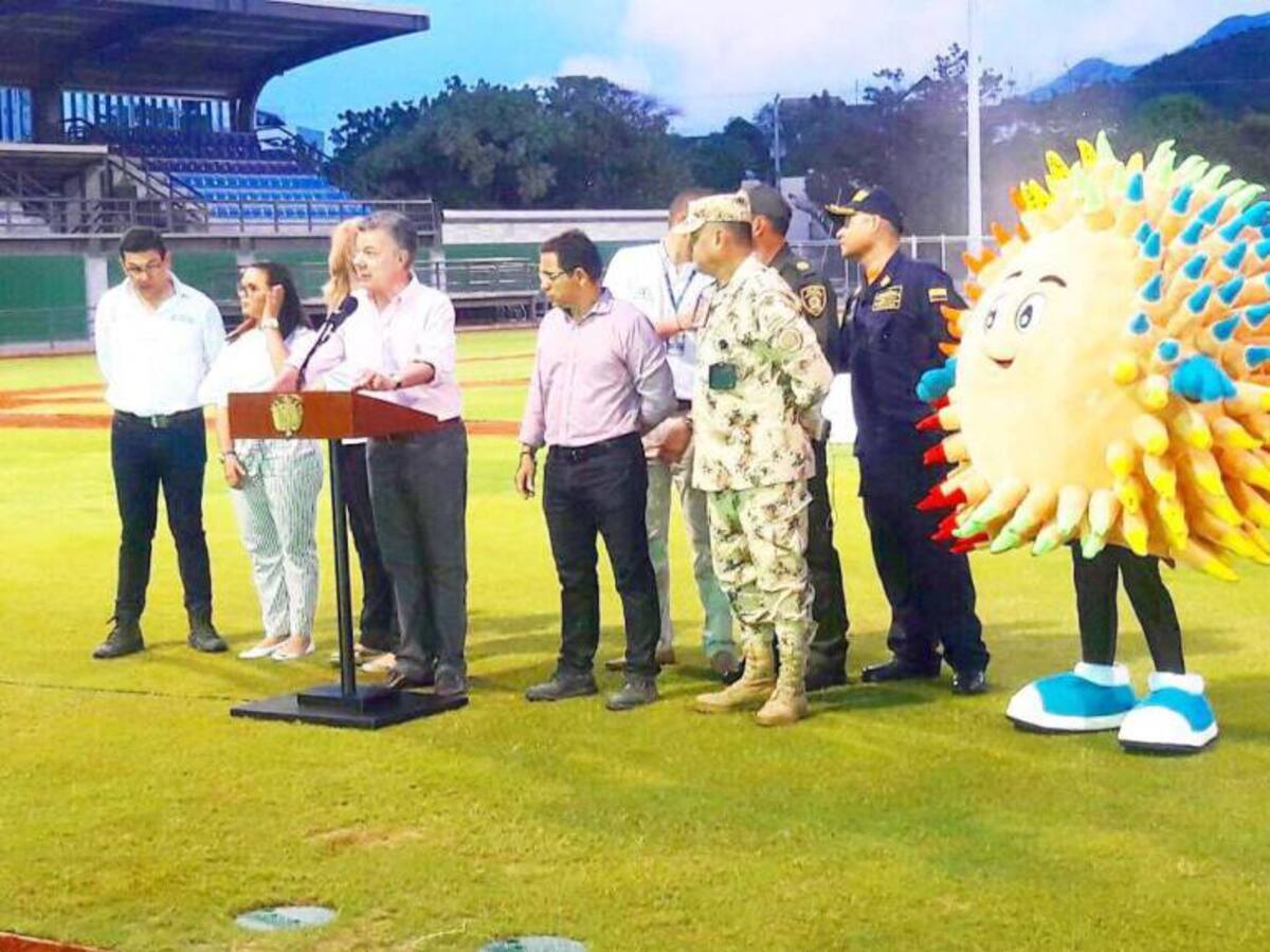 “Santa Marta se va a lucir con los Juegos Bolivarianos”: presidente Santos