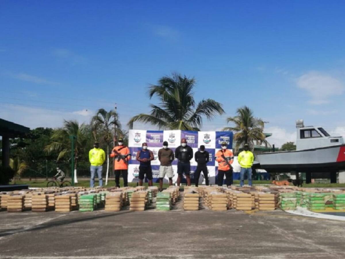 En el Golfo de Urabá fueron incautadas 1.3 toneladas de cocaína