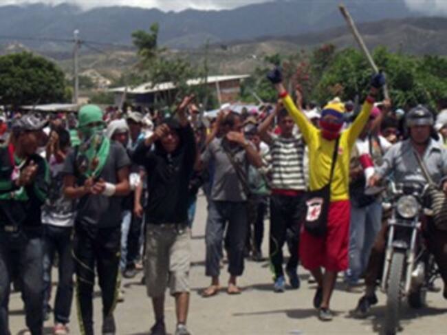 Protestas en el Catatumbo. Foto: El Tiempo