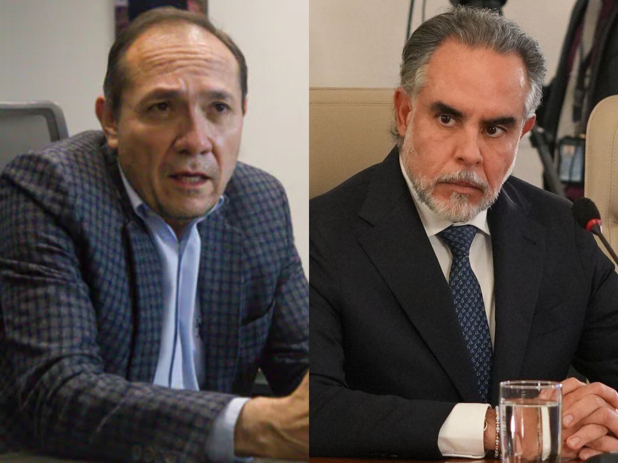 Antonio Sanguino y Armando Benedetti. Fotos: suministradas.