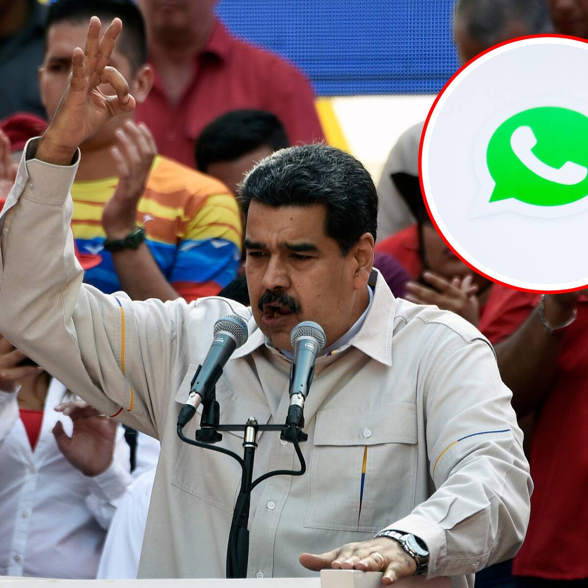 Maduro anuncia “retiro gradual” de WhatsApp en Venezuela