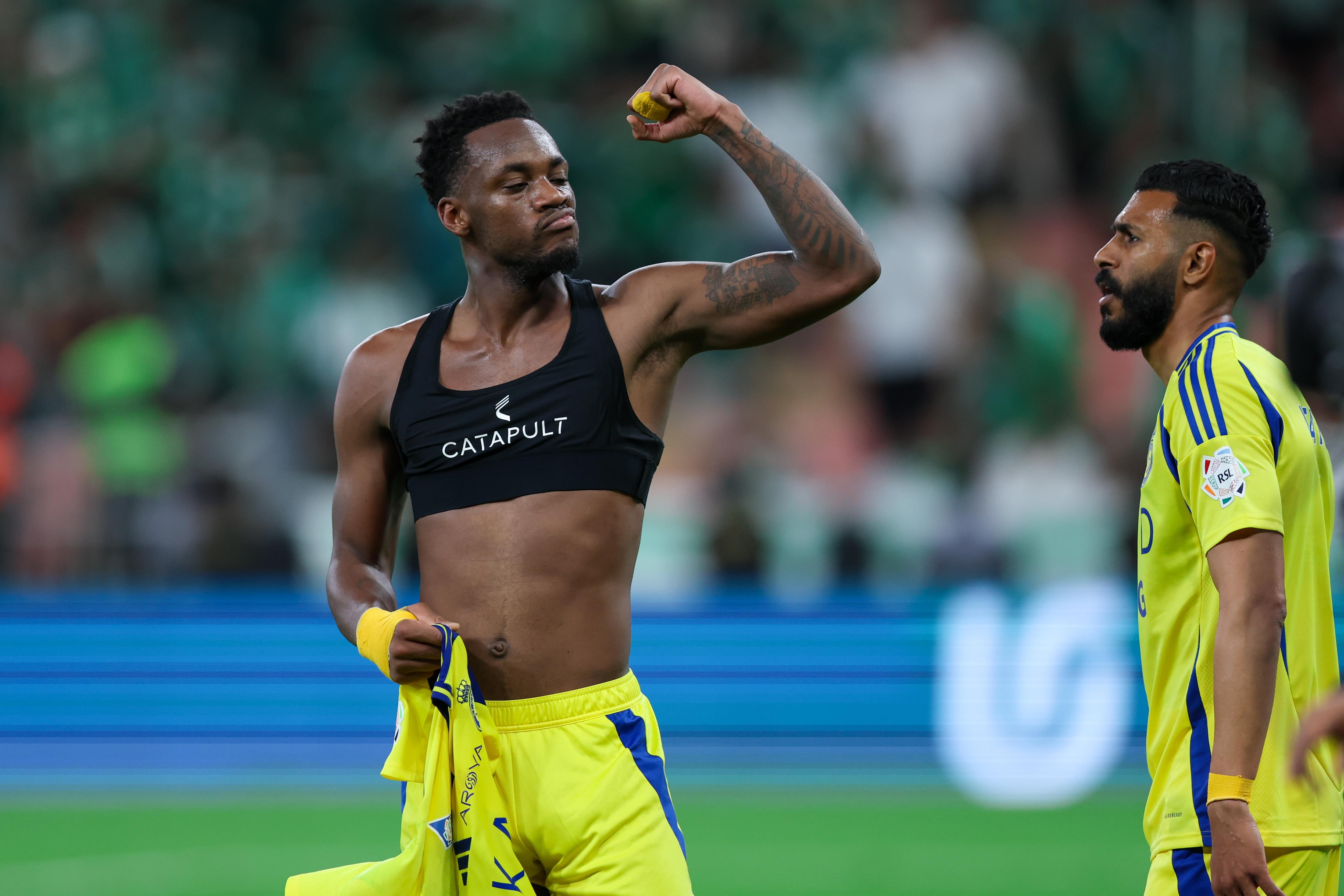 Jhon Jader Durán con Al Nassr (Foto de Yasser Bakhsh/Getty Images)