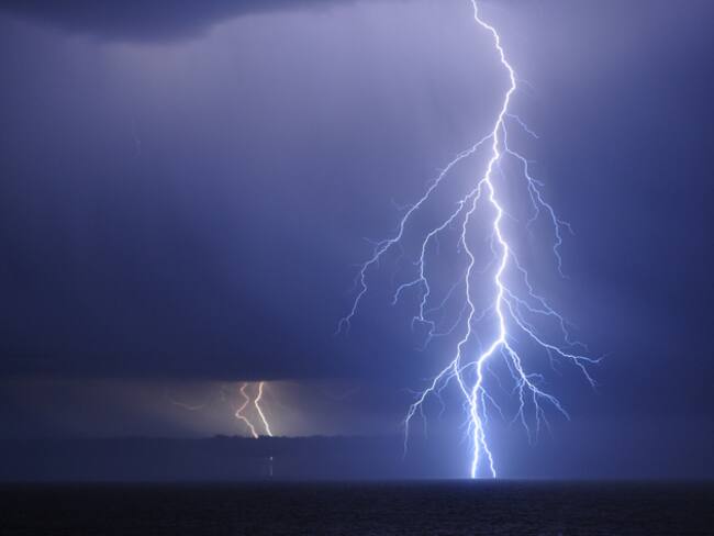 Big lightning storm that blew over Southern Ocean off of Eyre Peninsula near Port Lincoln.